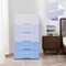 5 Drawer Dresser Chest Clothes Storage Modern Bedroom Closet Cabinet Plastic